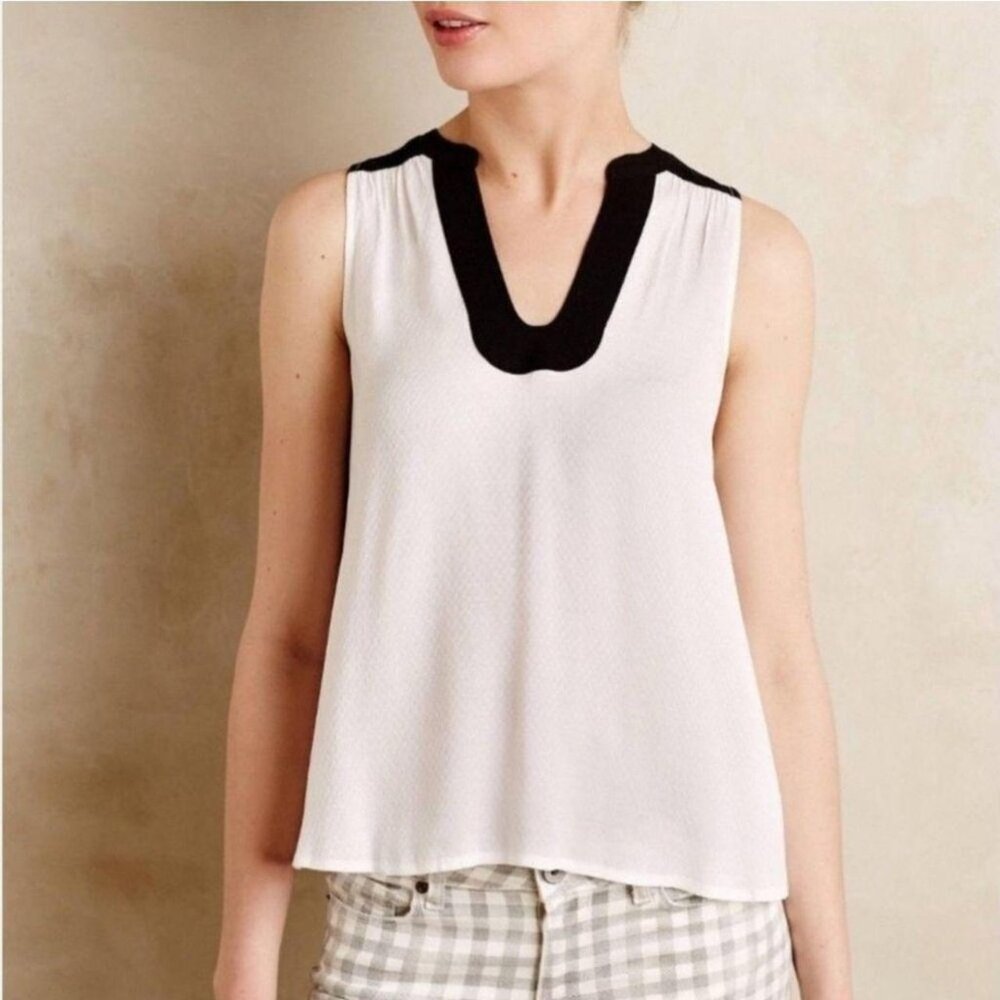 Anthropologie | Maeve White Enna Blouse